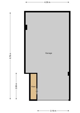 Floorplan - Geuzenstraat 9B01, 3023 PG Rotterdam